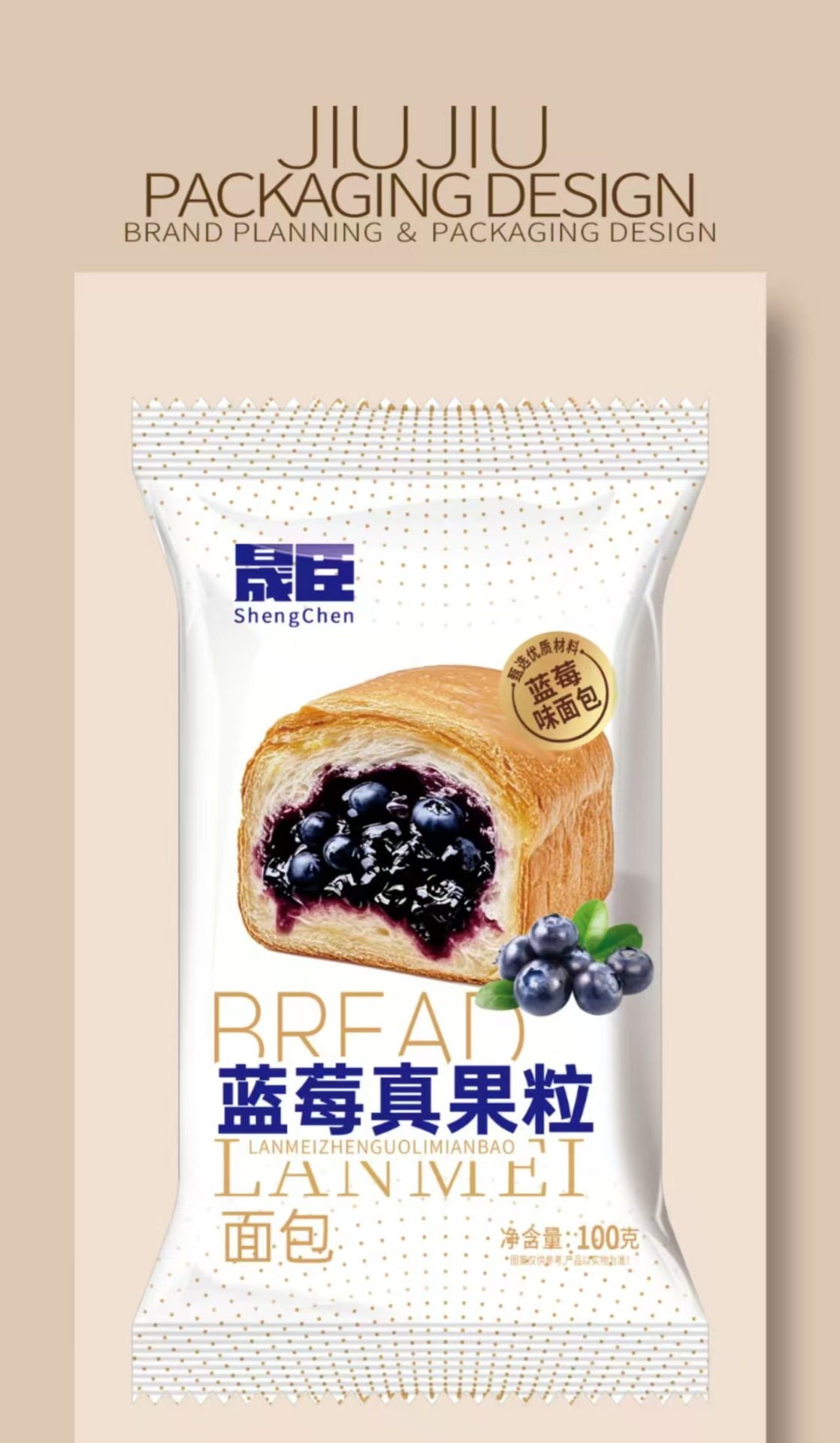 성첸 블루베리 과일 조각 100g