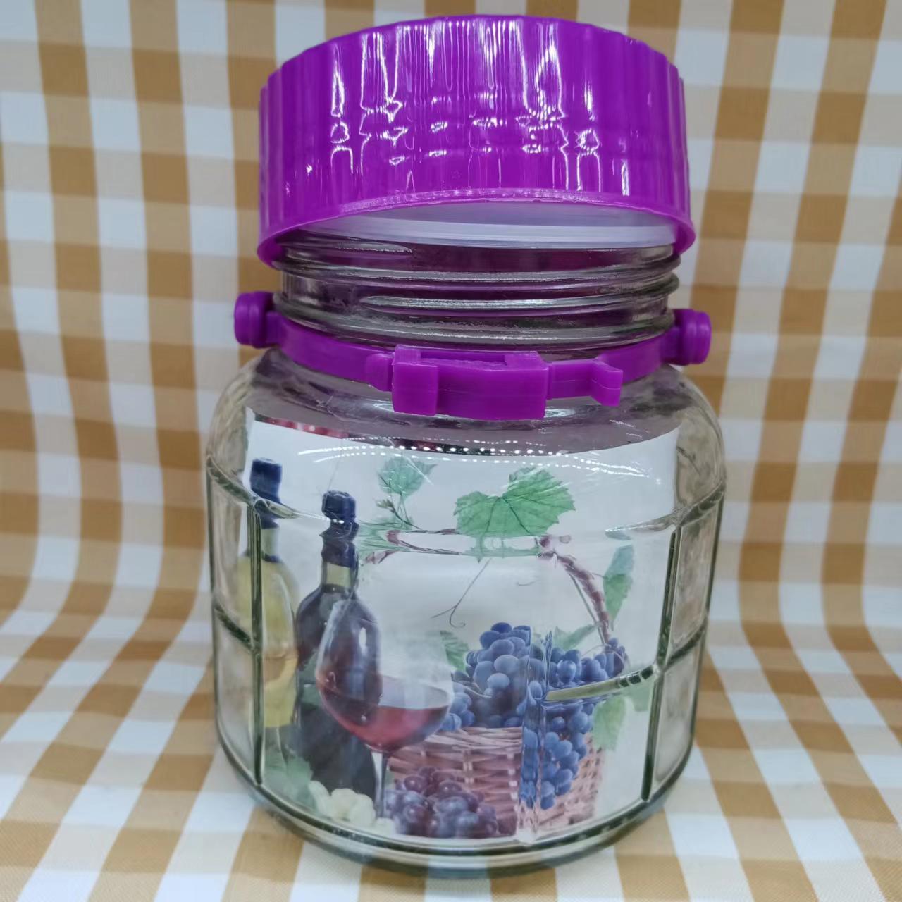 厂家直供 展销会货源2升杨梅酒瓶储物瓶泡酒腌菜玻璃储物罐瓶批发