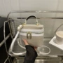 单肩夏季手提撞色女包