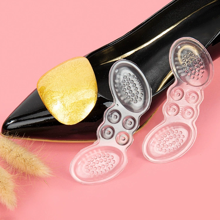 Гелевый каблук-бабочка липкий Невидимый Прозрачный Анти-капельный каблук Наклейка Мягкий противоизносный размер настройки случайная наклейка