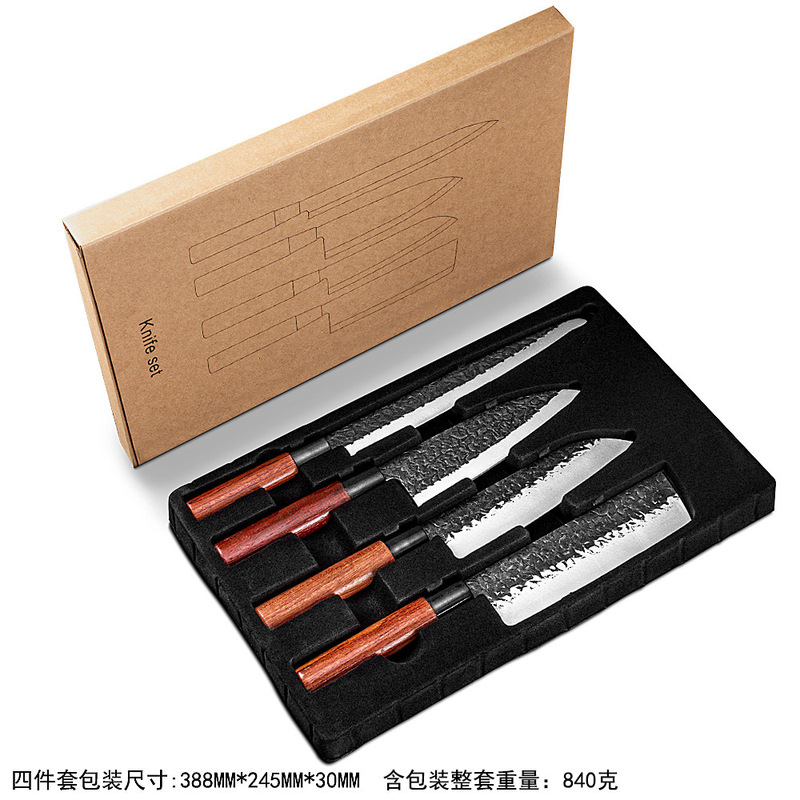 家庭用包丁ステンレス手作りハンマー紋鍛打魚生刀日本式料理刀料理人専用日本式料理刀|undefined