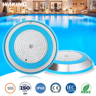 12W Low Voltage Led Swimming Pool Underwater Light Wall Lamp Colorful Stainless Steel Remote Control Pool Lighting Flood Light