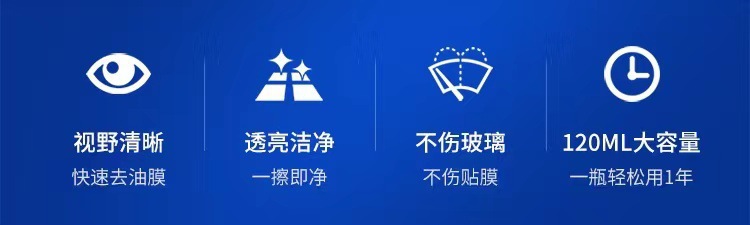 Car Rainproof Agent, Windshield, Rearview Mirror, Rainy Day Waterproof and Oil-Repellent Film Remover, Sponge Wipe Car Anti-Fog Agent
