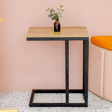 边几沙发迷你茶几方形X形创意卧室原木色置物架床头柜侧边