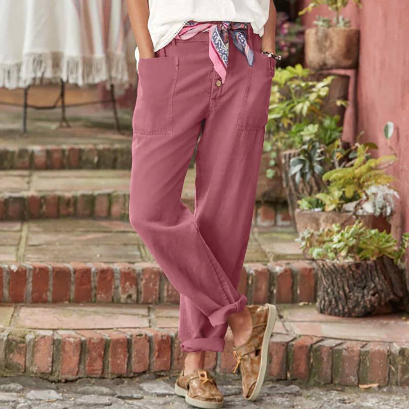 Women's Daily Simple Style Solid Color Ankle-Length Casual Pants display picture 5