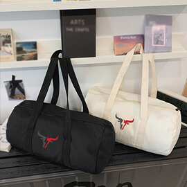 慵懒风尼龙布健身旅行包出门套拉杆鞋仓行李包短途出差单肩斜跨包