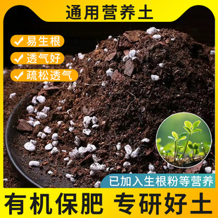 Flower Soil Nutrient Soil General-purpose Household Pot Planting and Raising Special Flower Seedling Raising Flower Mud Rose Humic Organic Soil
