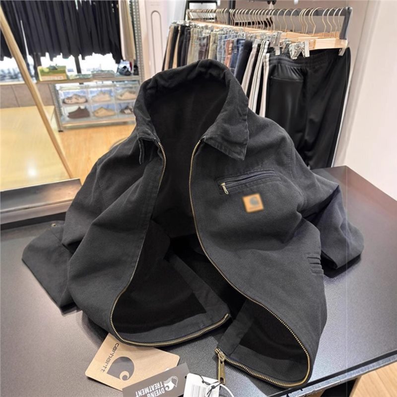 Second-Hand Vintage Carhartt Jacket Men's Autumn and Winter American Harrington Detroit Jacket Workwear Denim Jacket