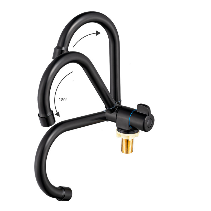 Black Rv Rv Faucet Rv with Cover Sink Basin with Foldableable Faucet