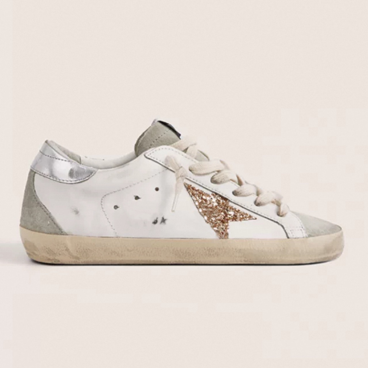Coreano 2025 nuevo SUPERSTAR cuero hecho viejos zapatos sucios retrógrados zapatos de estrellas de altura interior zapatos sucios zapatos sucios