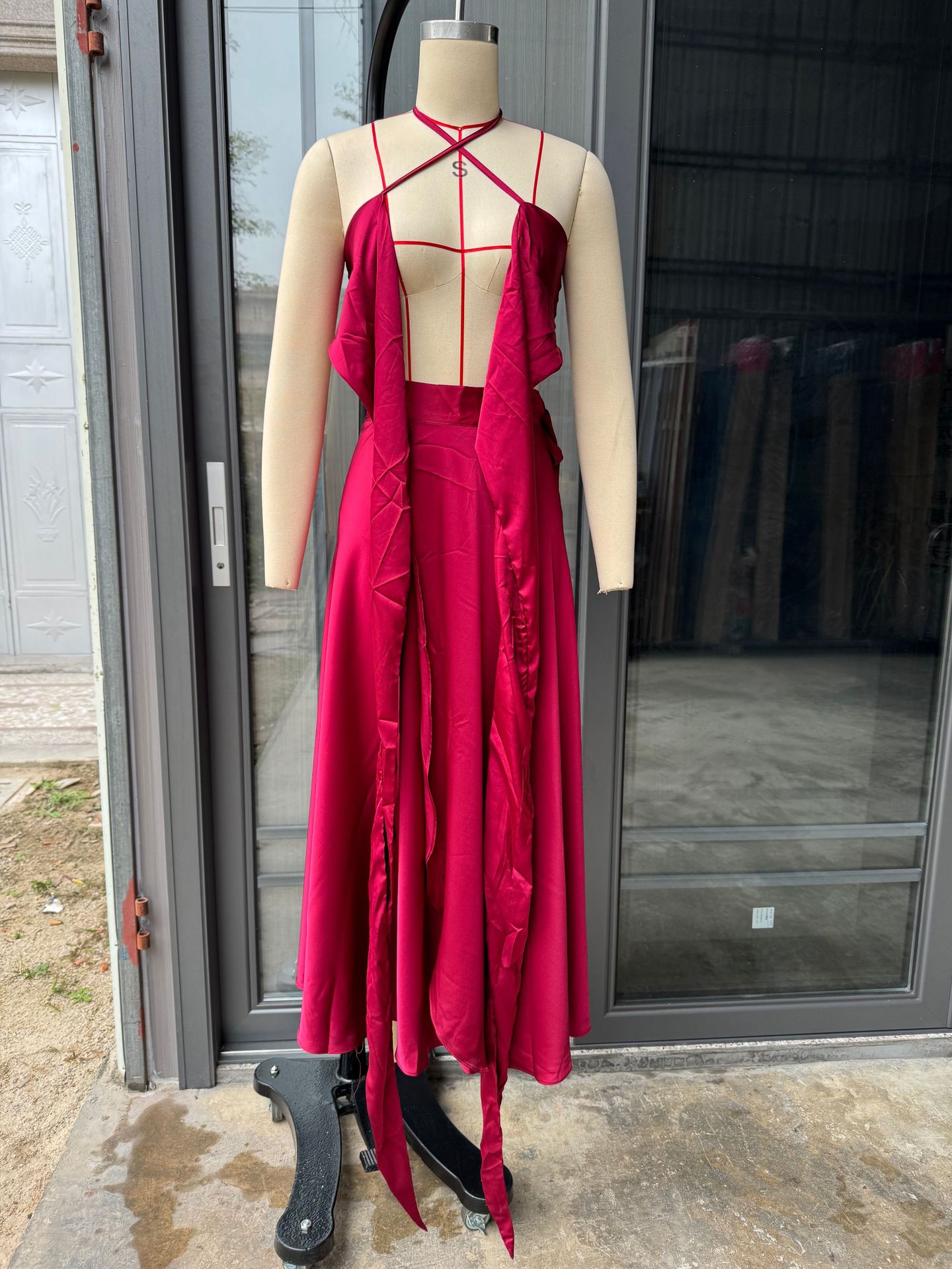 Strapless Slim Fit Shorts Set For Summer Seaside Vacation_voghion.com