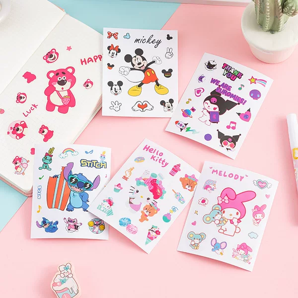 Kapibala Cute Stickers Kulomi Stickers Strawberry Bear Decorative Painting Creative Stickers Sanrio Stickers Wholesale