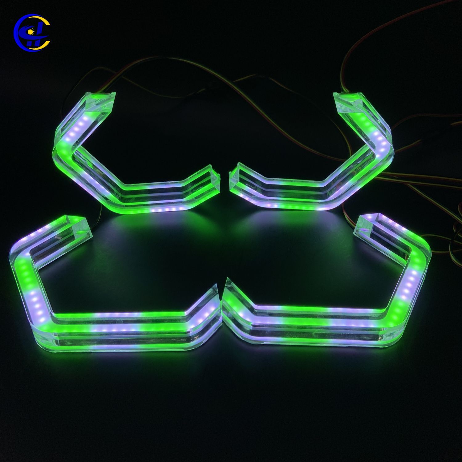 Streamer Rgbw Aperture Daytime Running Light Crystal Angel Eye Suitable for Bm.W M3 M4 E90 E92 F3