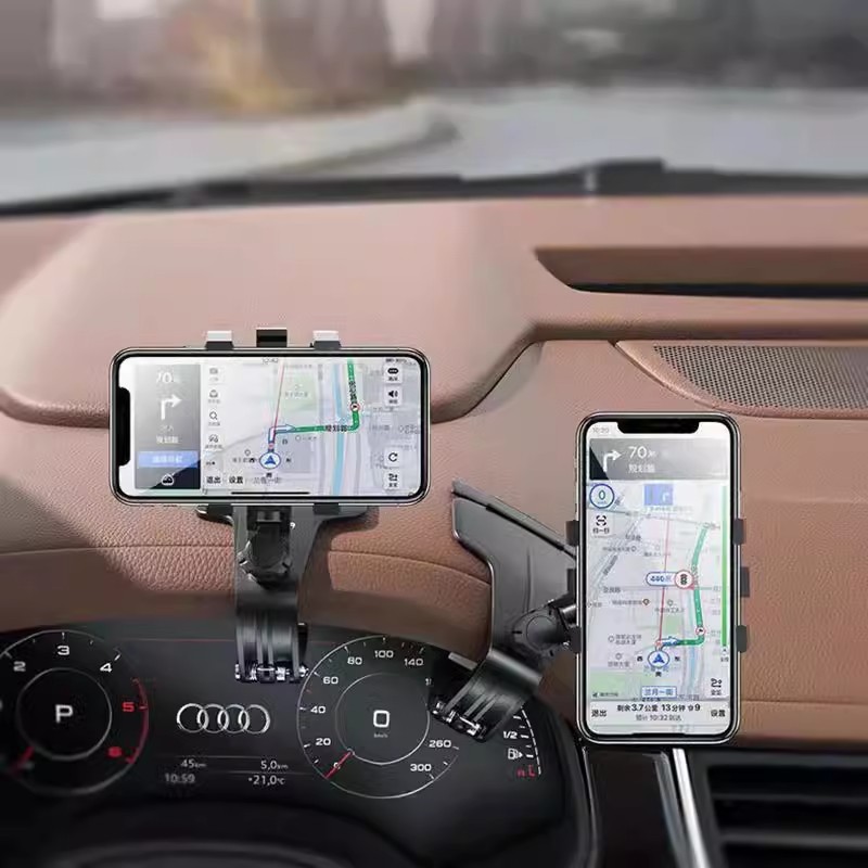 新型車用携帯電話ホルダー、車専用ダッシュボード固定バックミラー、カーナビナンバープレートサポートフレーム|undefined