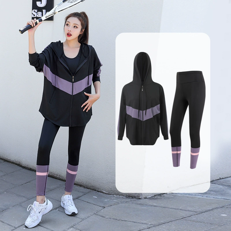 Sports demi-season jacket, quick dry long-sleeve for gym, yoga clothing, set, loose fit, for running, plus size