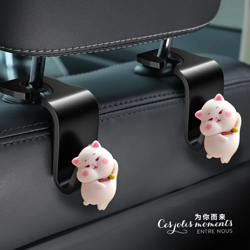 Gancho de coche de anime tridimensional de dibujos animados gancho de coche gancho de asiento multifuncional asiento lindo de dibujos animados para niñas