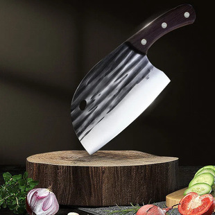 Fish head knife hand forging kitchen household slicing knife chopping dual-purpose wooden handle kitchen knife sharp knife in stock wholesale