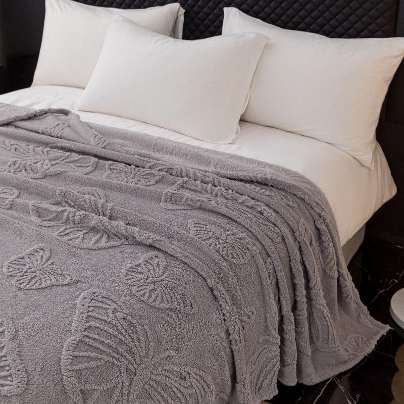 Nueva torre transfronteriza de color sólido mariposa Jacquard multifoneta manta manta de siesta manta manta de oficina