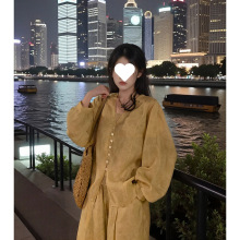 国色芳华 新中式套装女衬衫吊带长裤装秋夏季新款慵懒国风三件套