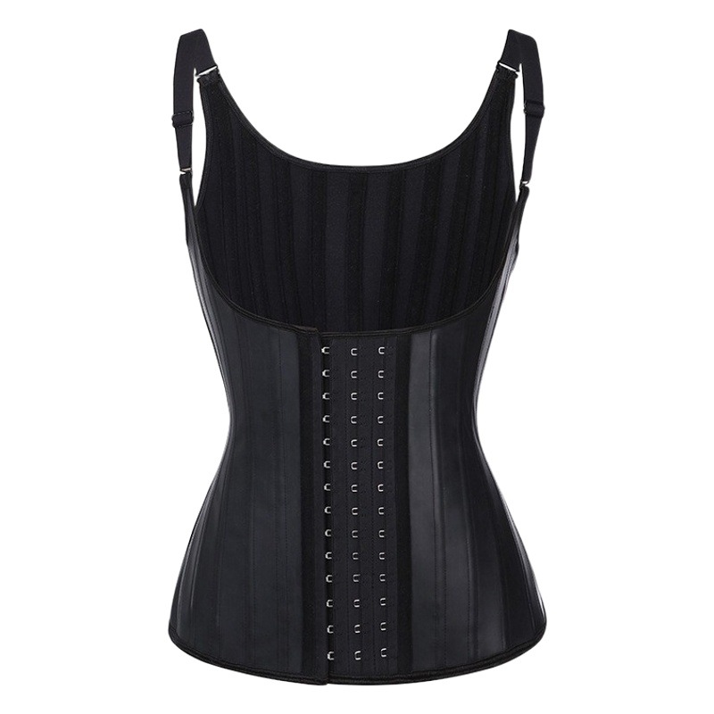 Fábrica de Ventas Directas transfronterizas brillante 25 hueso de acero cuerpo de goma que forma chaleco pequeña correa de hombro corsé de goma conformación de la cintura