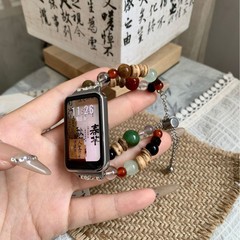Huawei Band 10 ストラップ 9/8/7 世代瑪瑙ビーズ Huawei Fit4/3 リストバンド Honor Band 9 ストラップに適しています。
