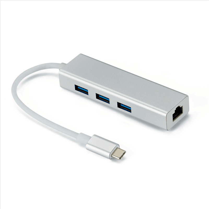 Usb-ギガビットlanカードパソコンノートエクステンダ3.0hubポートスプリッタtypec一分四ハブ|undefined