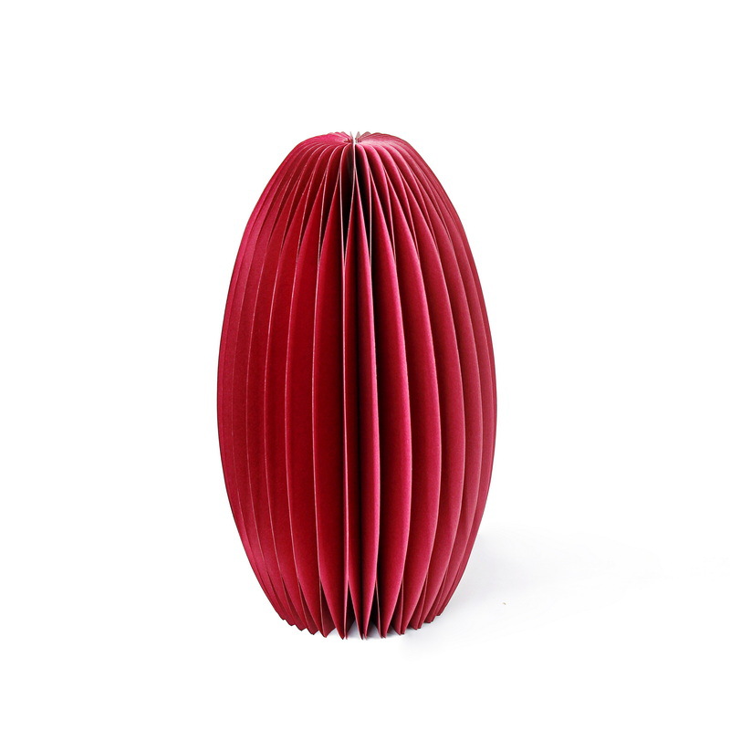 Vaso de panal de papel de color sólido 1 (rojo retro)