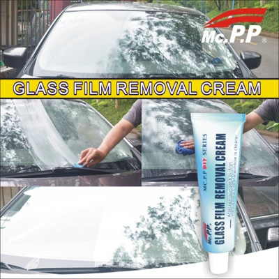 Windshield oil film cleaning: Glass agent