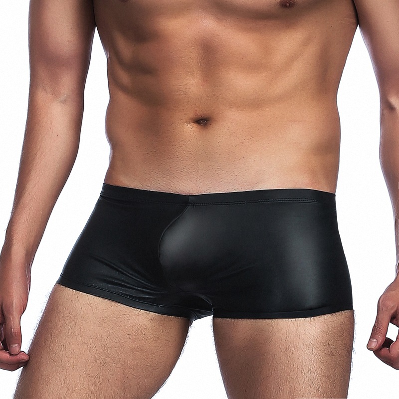 Europa y América del Comercio Exterior de los hombres sexy ropa interior sexy de charol Delgado boxeadores AliExpress eBay entrega de una sola pieza 006