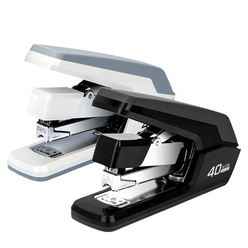 Deli stationery labor-saving stapler simple and fashionable student office large thickened labor-saving data binding machine