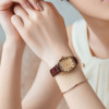 Fashionable retro brand swiss watch, waterproof belt, Korean style, simple and elegant design