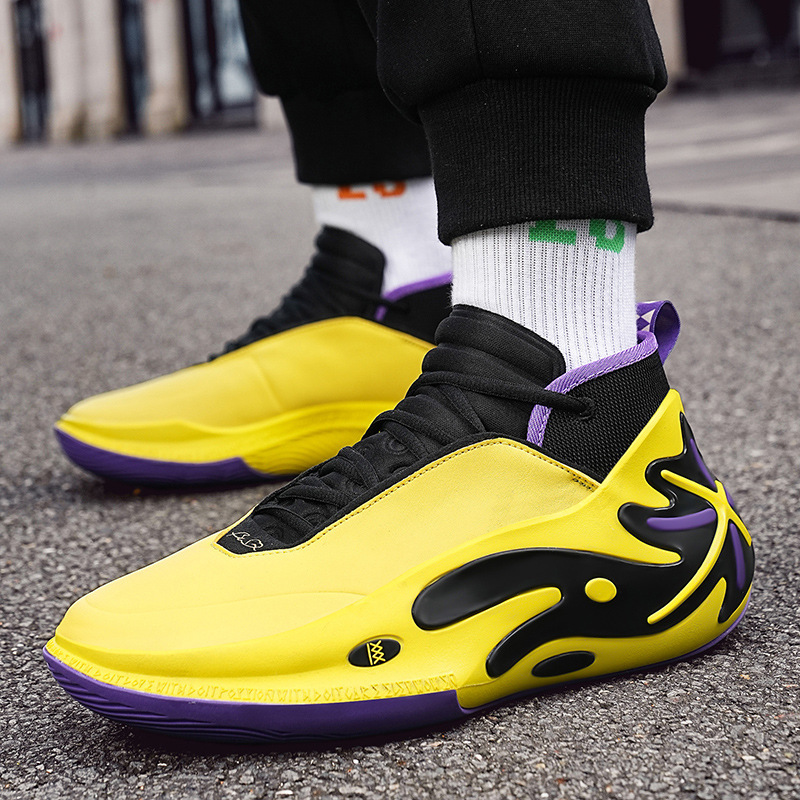 Zapatos de baloncesto de alta calidad de alta resistencia sonora masculina 11 rebote zapatos deportivos para niños amortiguadores zapatos de baloncesto de mujer de combate real