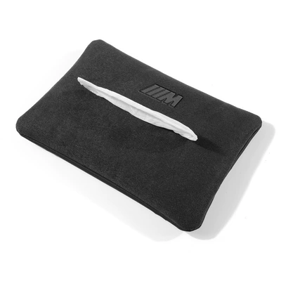 Suitable for BMW car tissue: Car tissue box/set - 215m-long-15cm-wide-5cm-high-m-mark-black-one