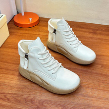 2025秋季新款ins韩版透气高帮小白鞋女学生休闲运动板鞋女ZY5898