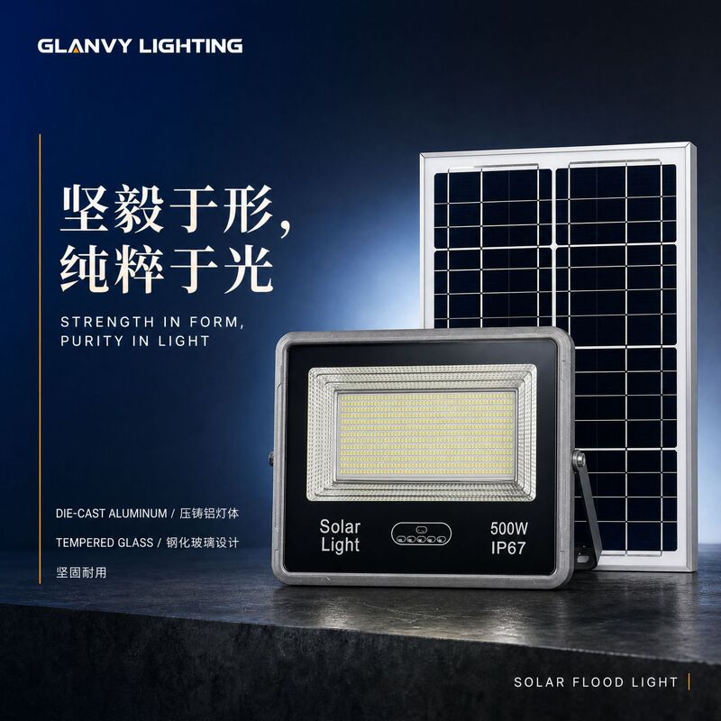 Cross-border best-selling LED solar floodlight, die-cast aluminum, outdoor waterproof IP67, rechargeable, with display, high brightness, suitable for engineering projects Cross-border best-selling LED solar floodlight, die-cast aluminum, outdoor waterproof IP67, rechargeable, with display, high brightness, suitable for engineering projects