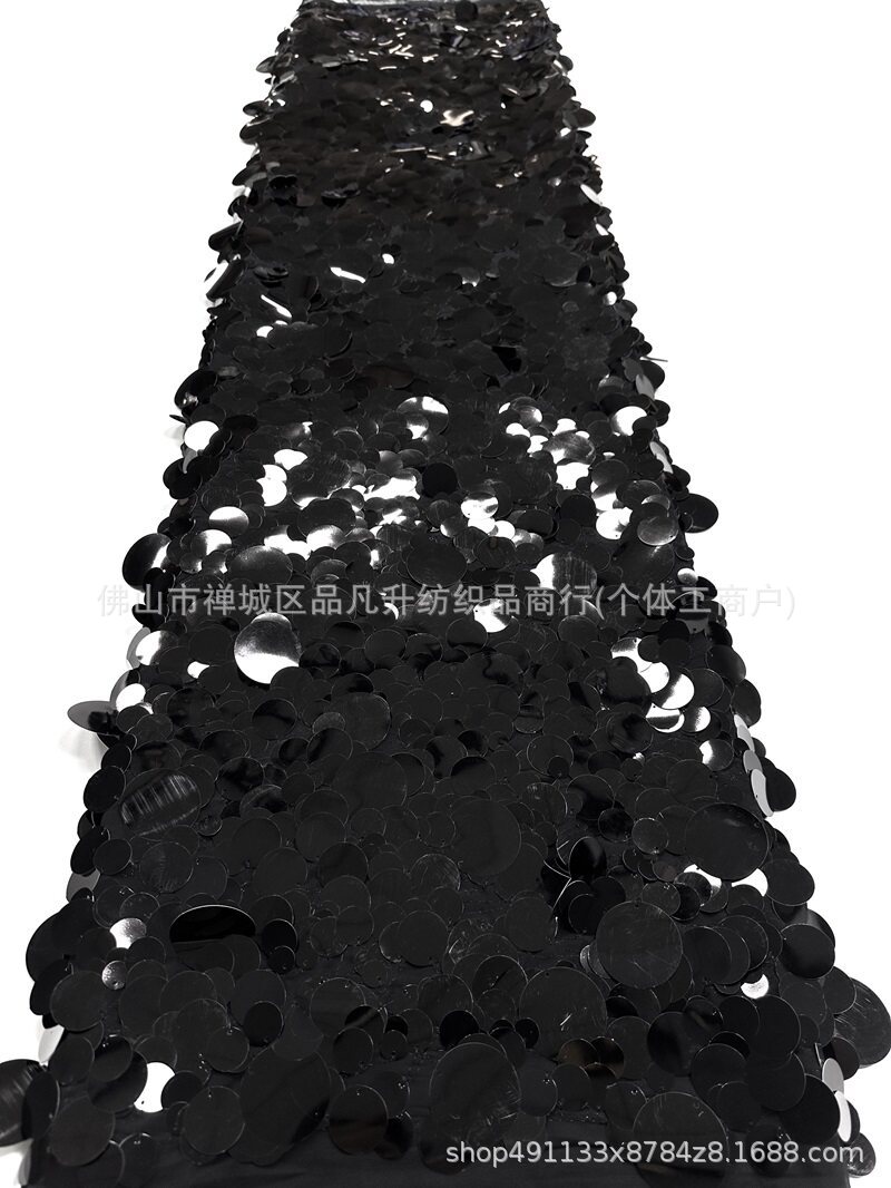 Tela de malla de pañuelo redondo superpuesta tridimensional pañuelo de cola de pescado vestido de boda cena vestido de brindis vestido de tela
