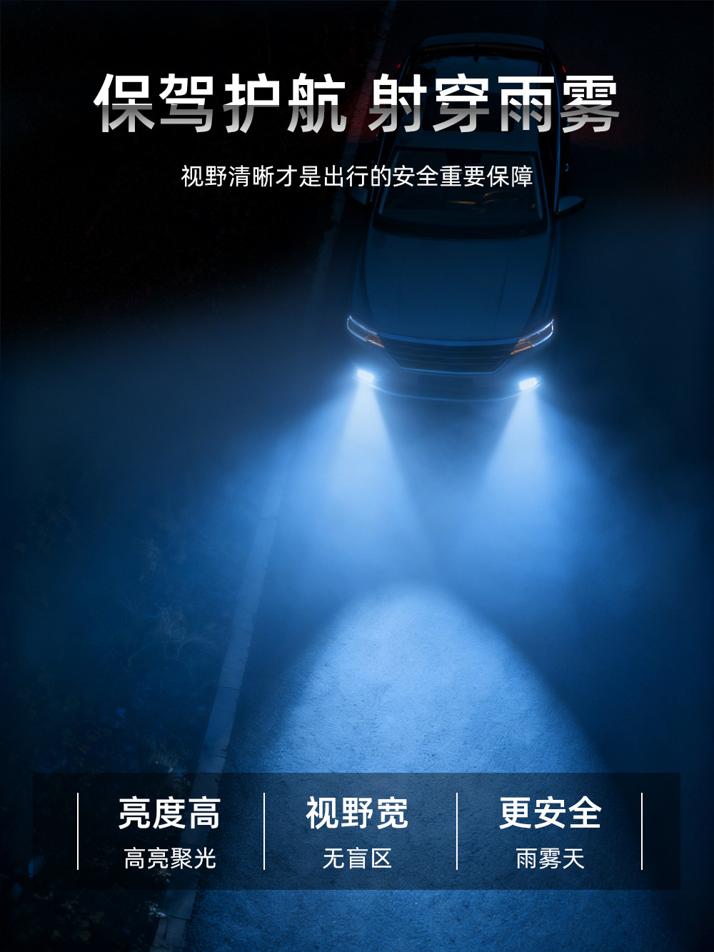 Cross-Border Automotive Led Fog Lights, Headlights, High-Brightness White, Yellow, Ice Blue Three-Color 36 Lights 3030 H1 H3 Modified Fog Lights