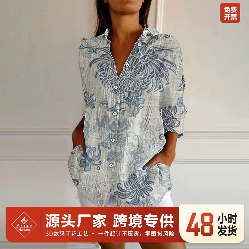 (Cross-border trading), shirt, 3D, European style