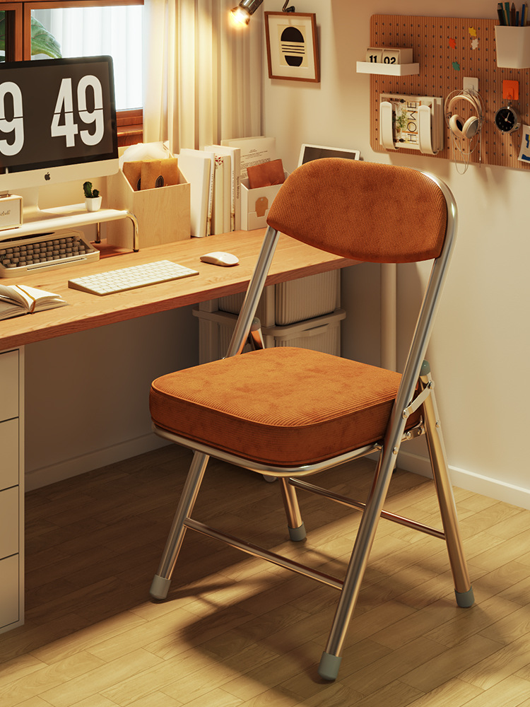 컴퓨터 의자 접이식 기숙사 의자 휴대용 사무실 간단한 의자 등받이 식당 의자 교육 회의 책상 의자