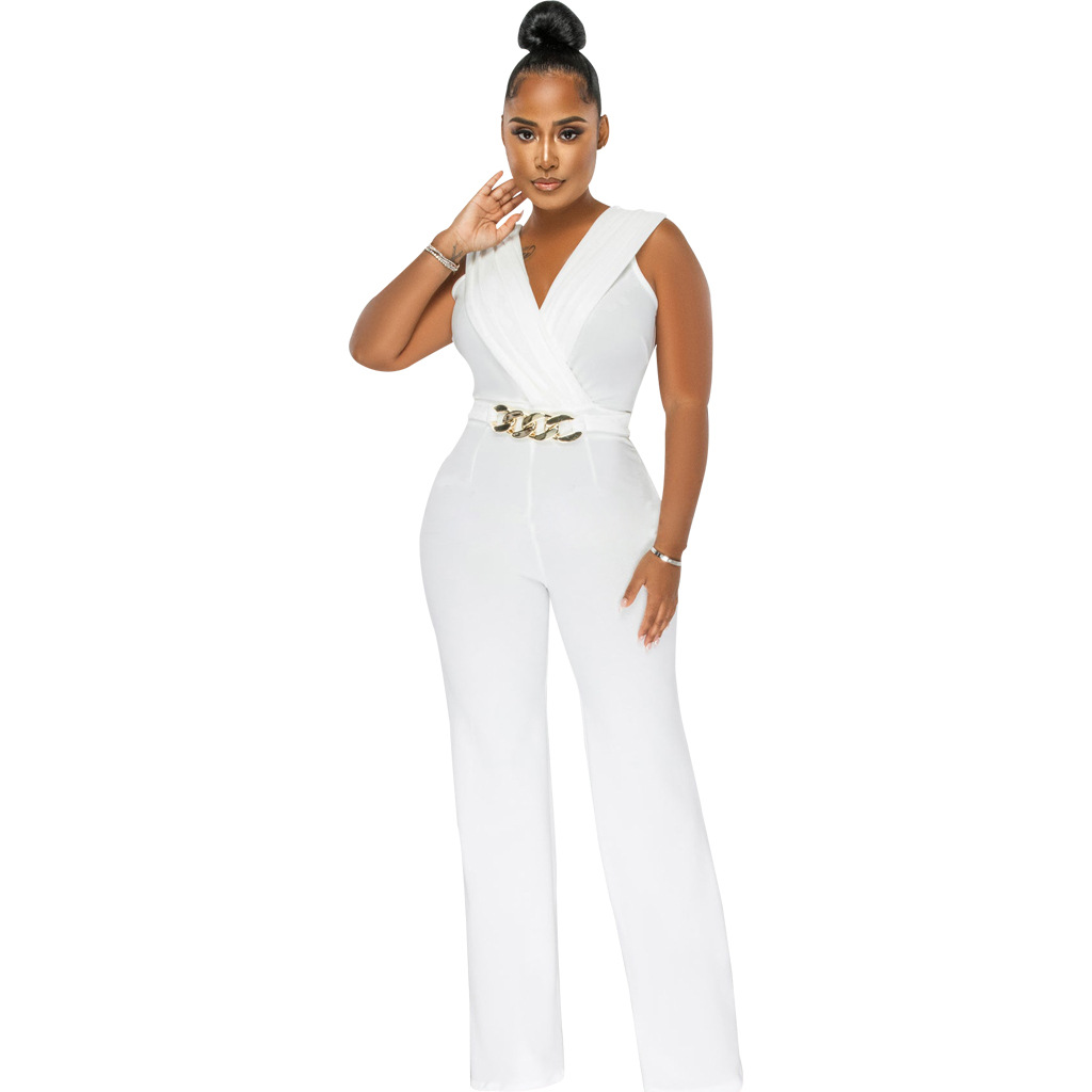 Women's Casual Daily Bodysuits Casual Streetwear Geometric Full Length Jumpsuits display picture 3