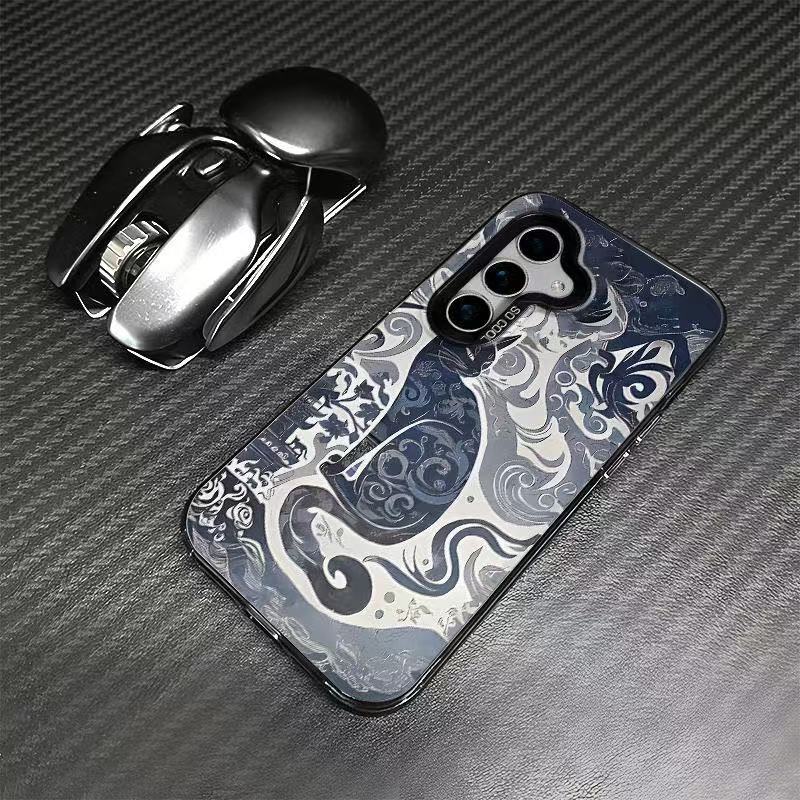 El nuevo gato Tengtu es adecuado para la carcasa del teléfono móvil Samsung Galaxy S25 Samsung S24 ULTRA Comercio exterior S21