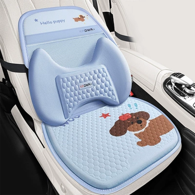 Yeni Cizgi Gel Avtomobil Kvadrat Yastığı Bel Dəstəyi Yay Sərinləşdirici