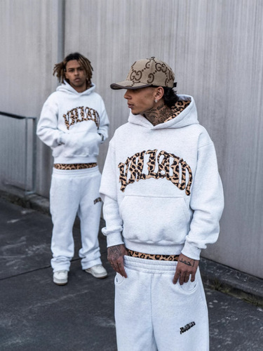 2025 Y2K-inspired Streetwear Casual Pants with Leopard Print and Letter Embroidery—Unisex, Versatile Hoodie-Style Sweatshirt
