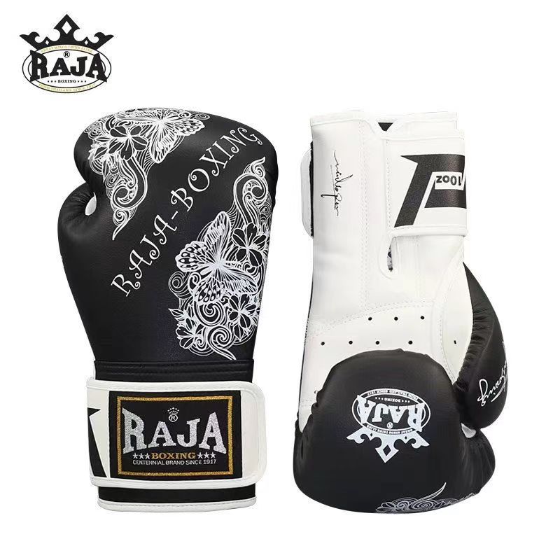 Rajaブランドボクシング散打トレーニング試合手袋格闘格闘成人男女ボクサー超繊維花色