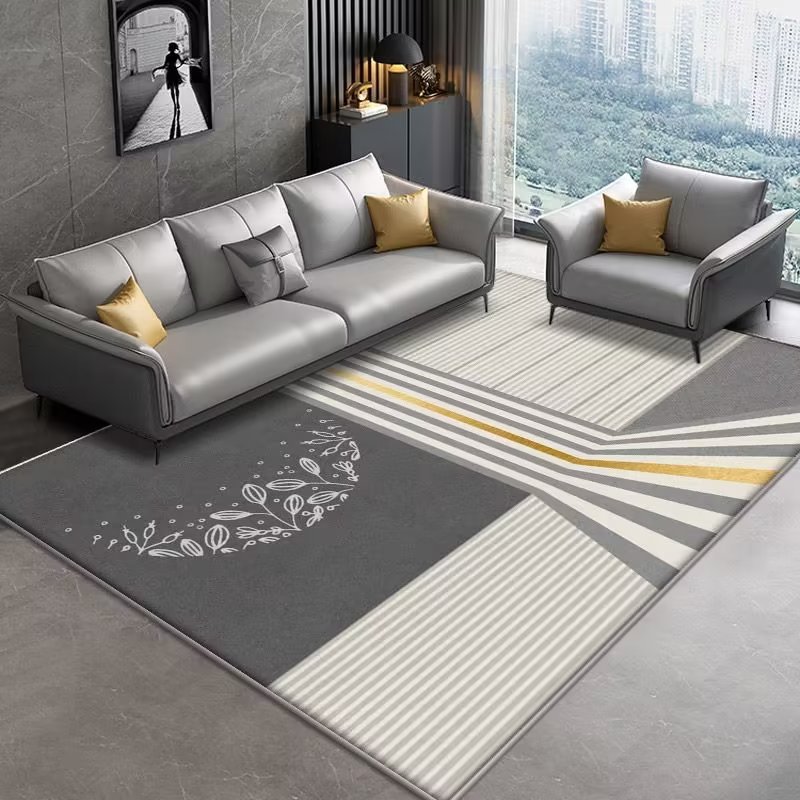 Italiano minimalista cristal terciopelo ins estilo sala de estar alfombra absorbente dormitorio cama manta sala de estar baño piso mat