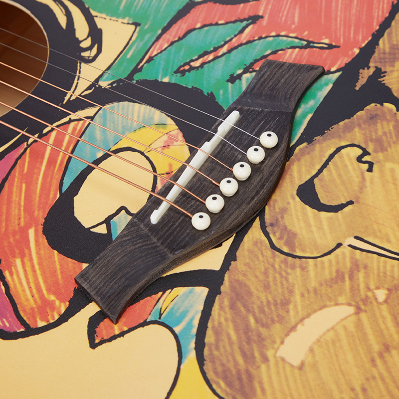 Guitar, sticker, tape, 41inch, graffiti