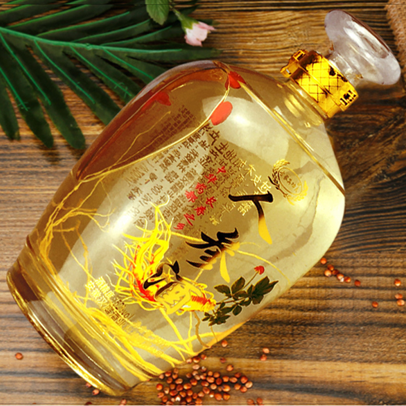 3-Jin Changbai Mountain Ginseng & Goji Berry Wine: Premium Infused Liquor, Rich Aroma, Packed in a Festive Gift Box