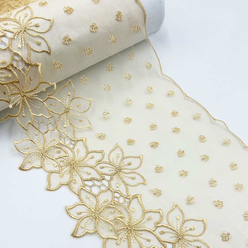 Fábrica spot láser hueco hilo de malla soluble en agua flores bordadas encaje prendas de vestir cortinas encaje accesorios diy