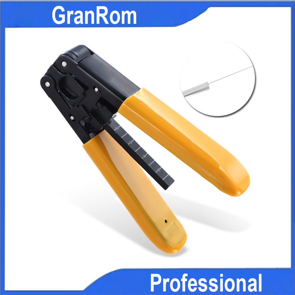 剥线钳双口钳  光纤光缆皮线开剥器 带刻度光纤剥皮钳子 冷接工具