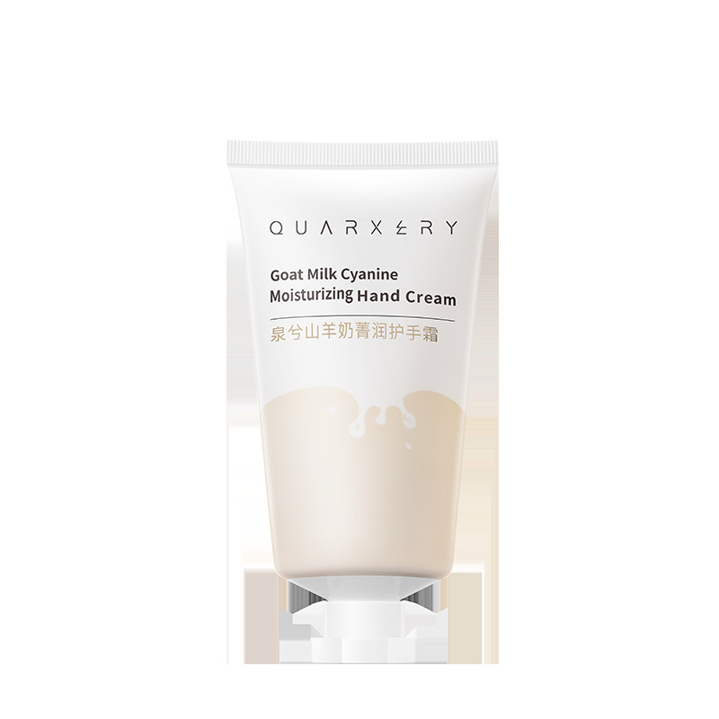 Leche de cabra crema de manos OEM procesamiento anti-seco agrietamiento hidratación humectante crema de manos vaselina marca personalizada ODM